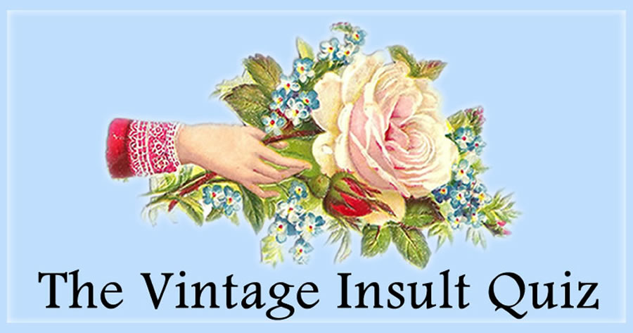 Vintage Insult Quiz